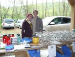 FOC volunteers and wine goblets.