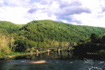 Looking south toward the CSX bridge in Rowlesburg. Picture taken from Manheim bridge.