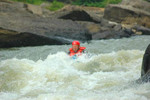 Yes, he is in a kayak! Picture taken of Narrows by Rowlesburg native.
